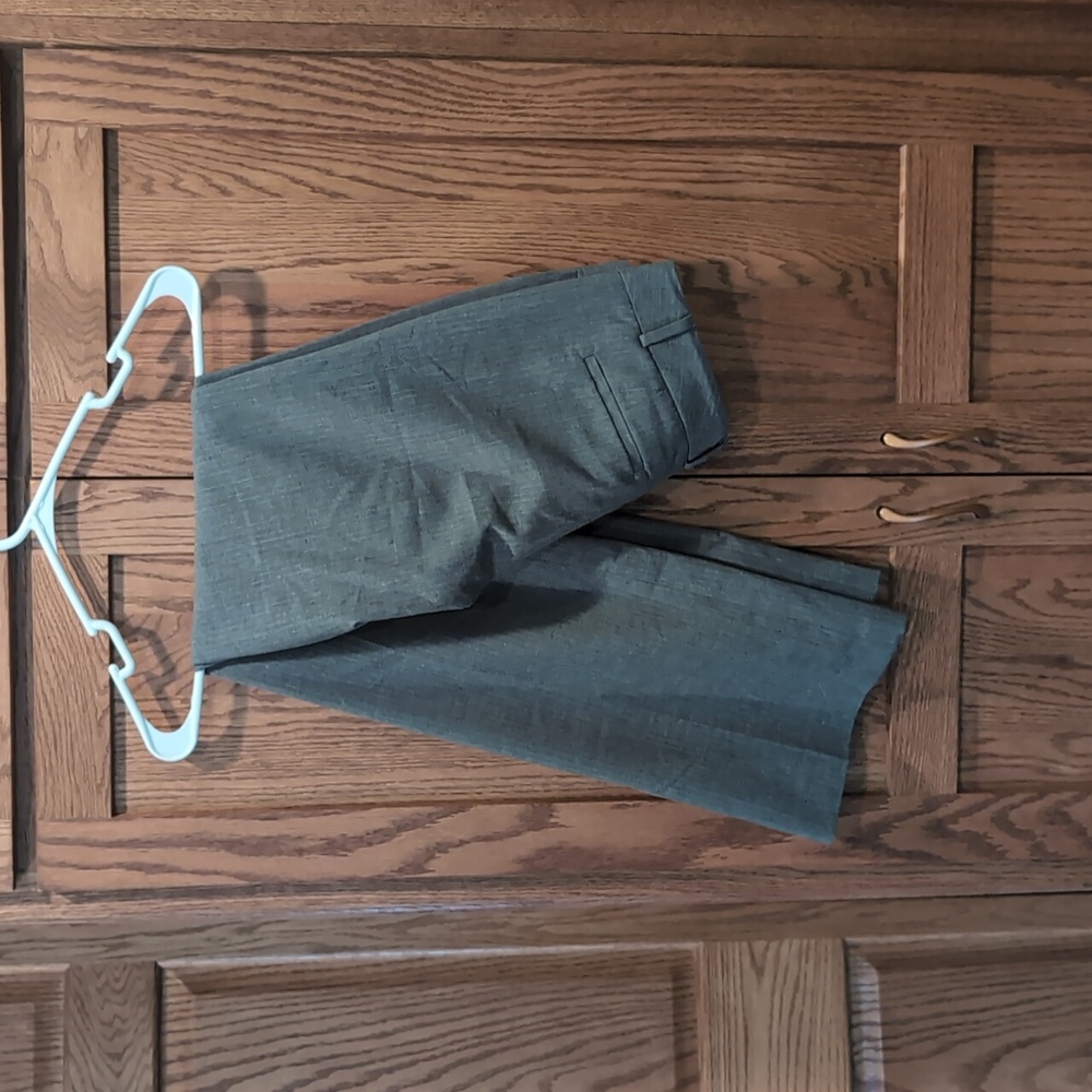 Grey pin stripe suit pants